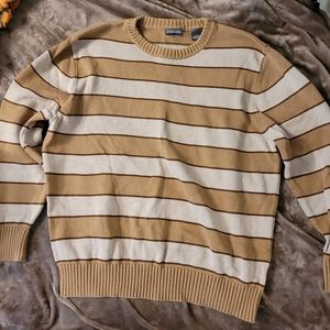 Chunky brown and tan sweater